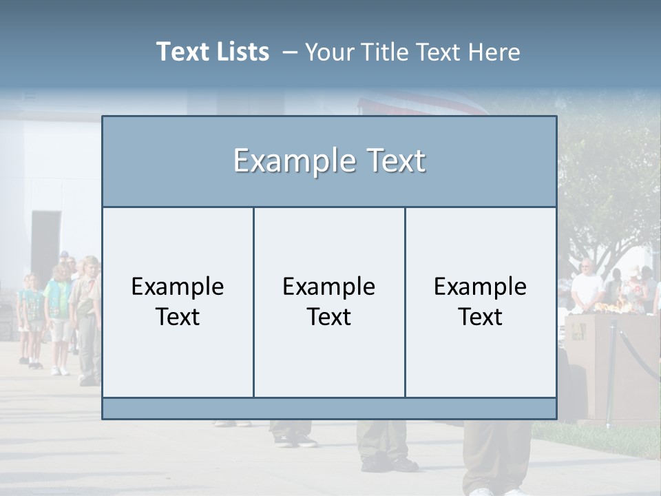 A Group Of Military Men Walking Down A Street PowerPoint Template