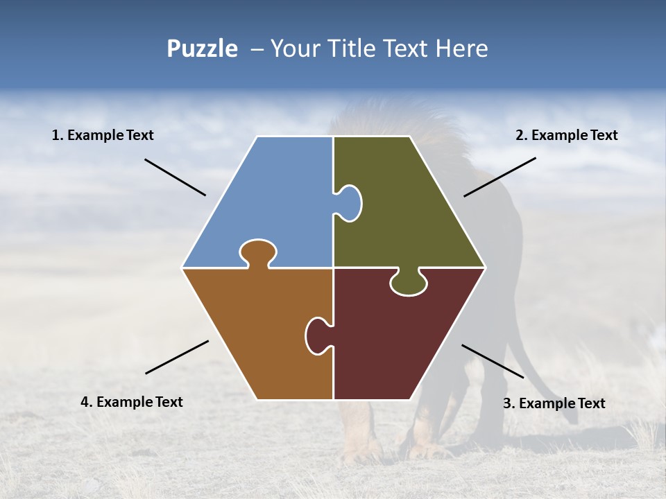 Lion Romans Christians PowerPoint Template