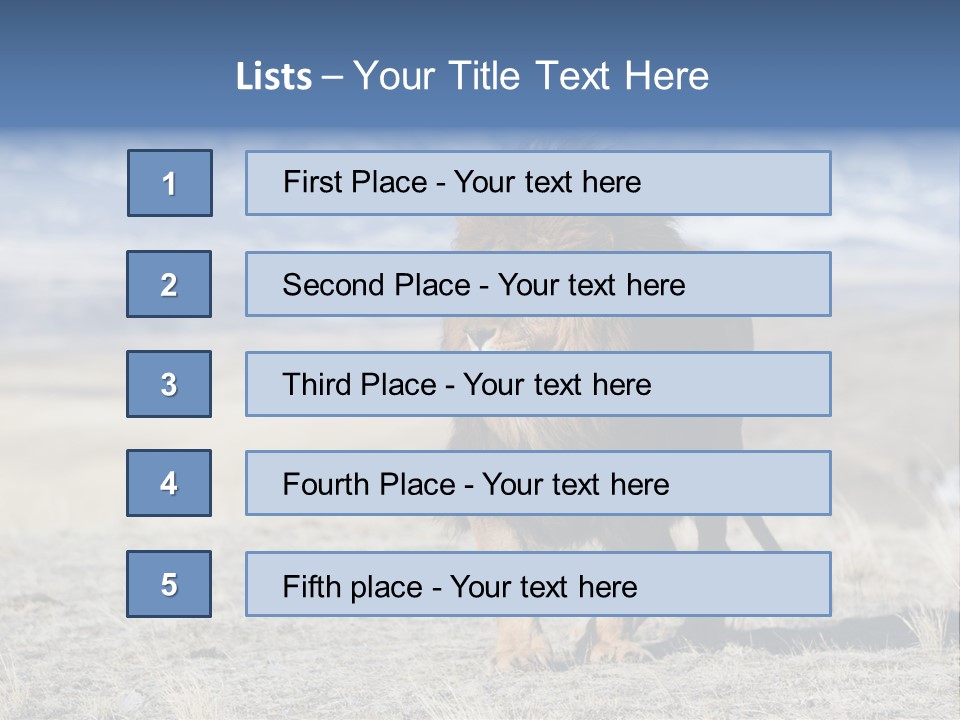 Lion Romans Christians PowerPoint Template