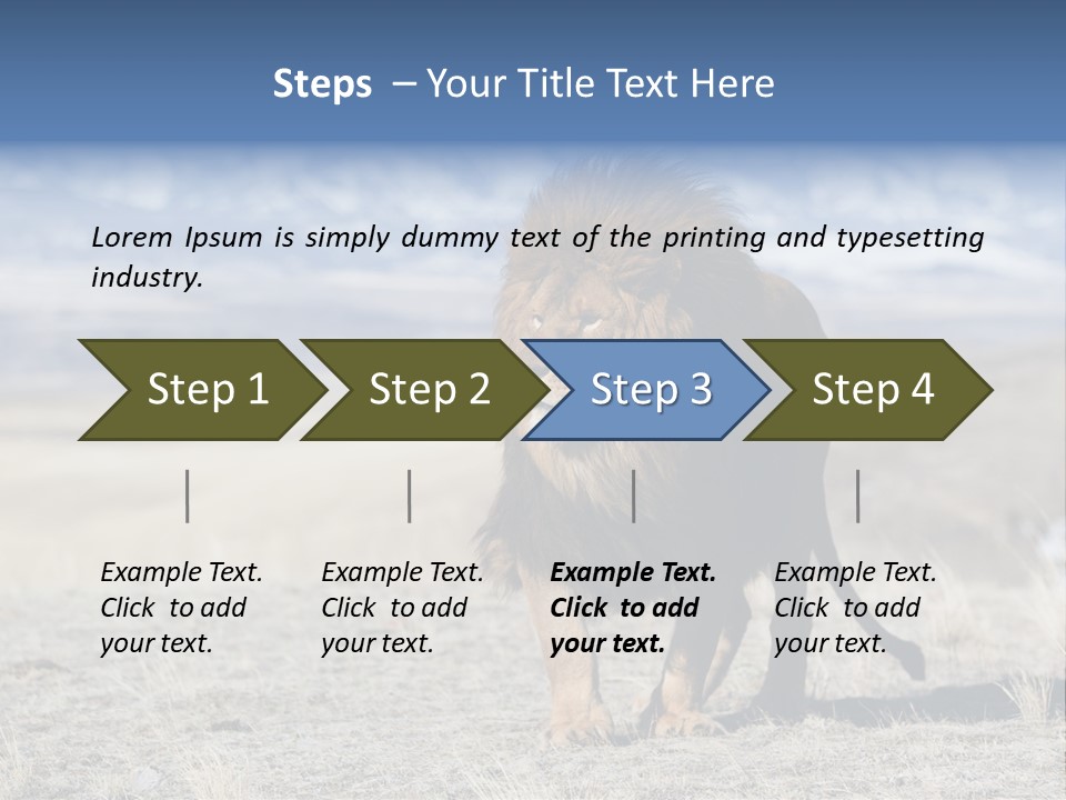 Lion Romans Christians PowerPoint Template