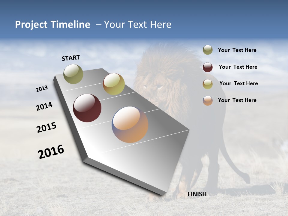 Lion Romans Christians PowerPoint Template