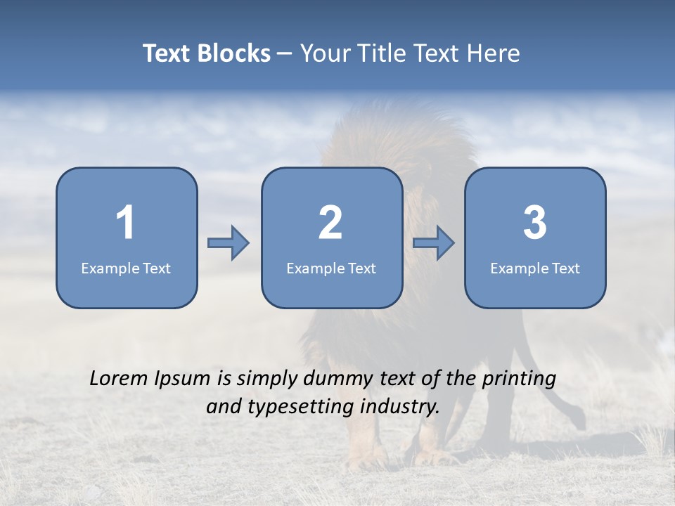 Lion Romans Christians PowerPoint Template