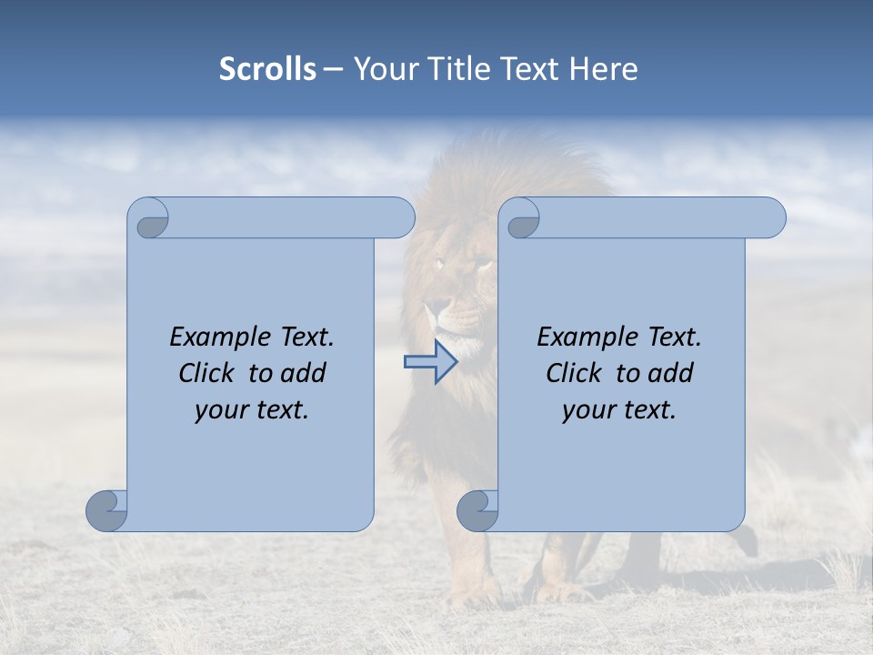 Lion Romans Christians PowerPoint Template
