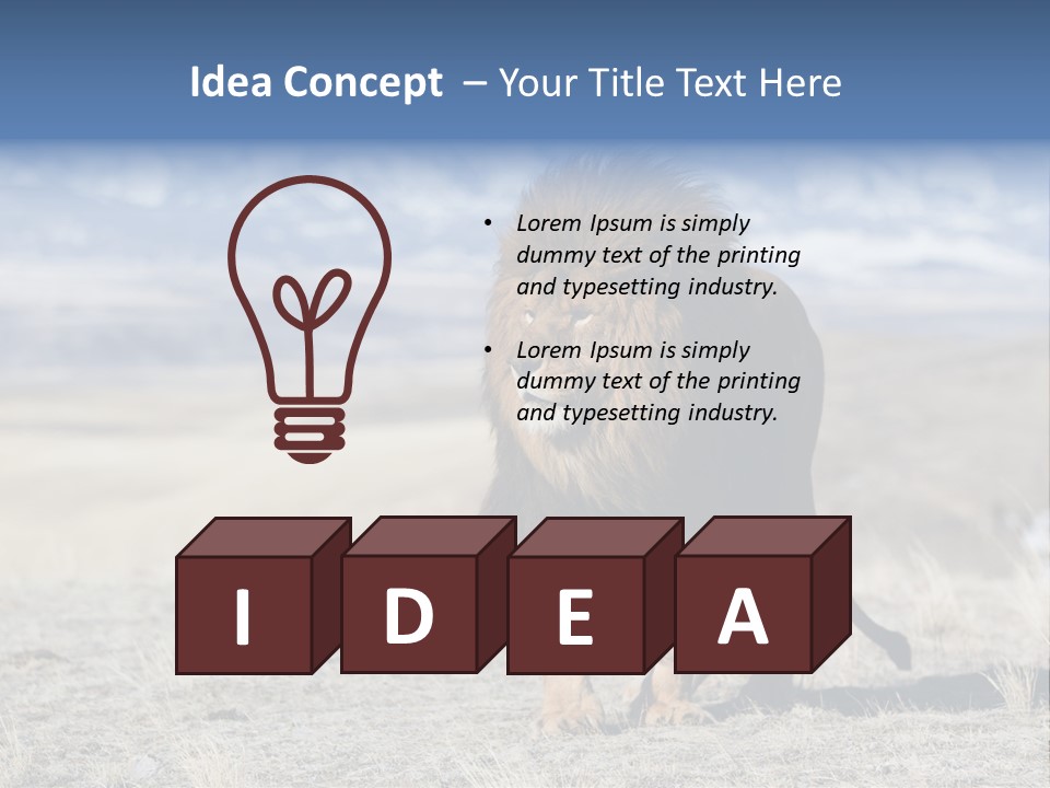 Lion Romans Christians PowerPoint Template