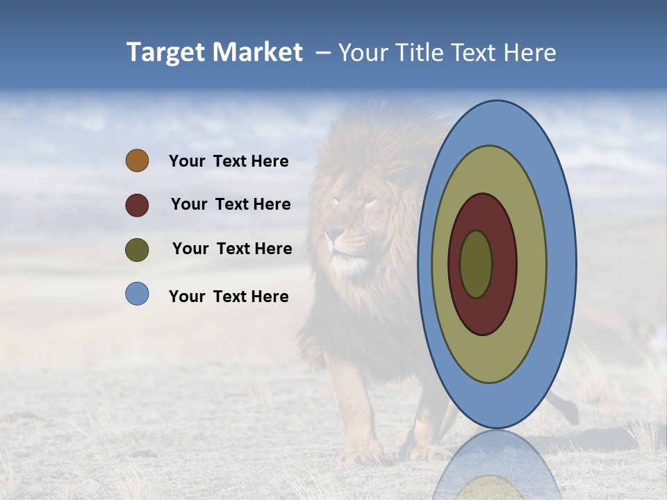 Lion Romans Christians PowerPoint Template