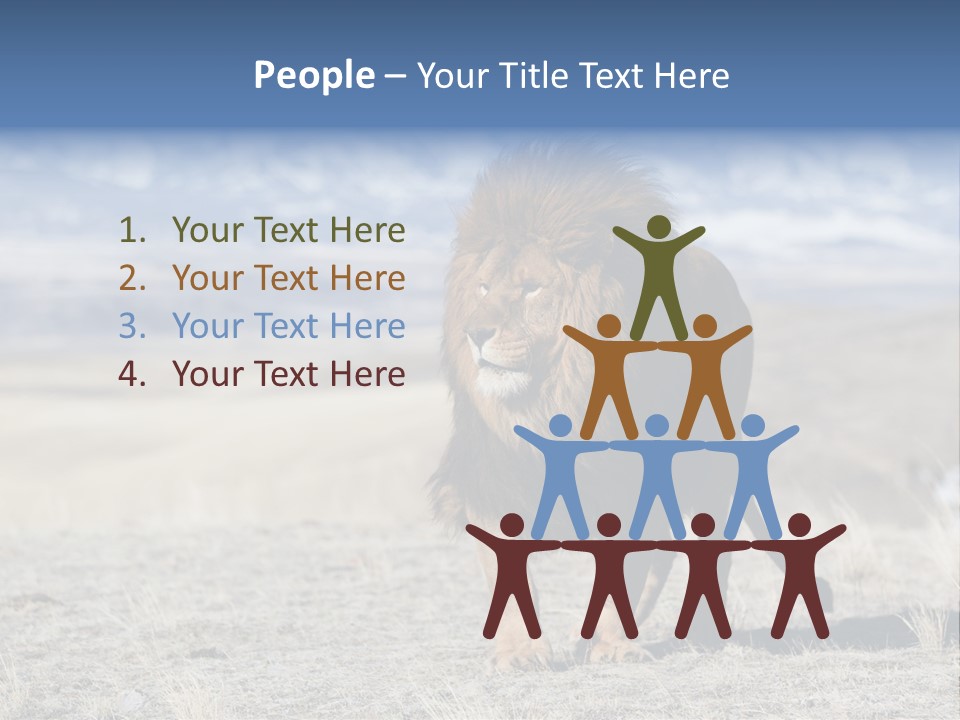 Lion Romans Christians PowerPoint Template
