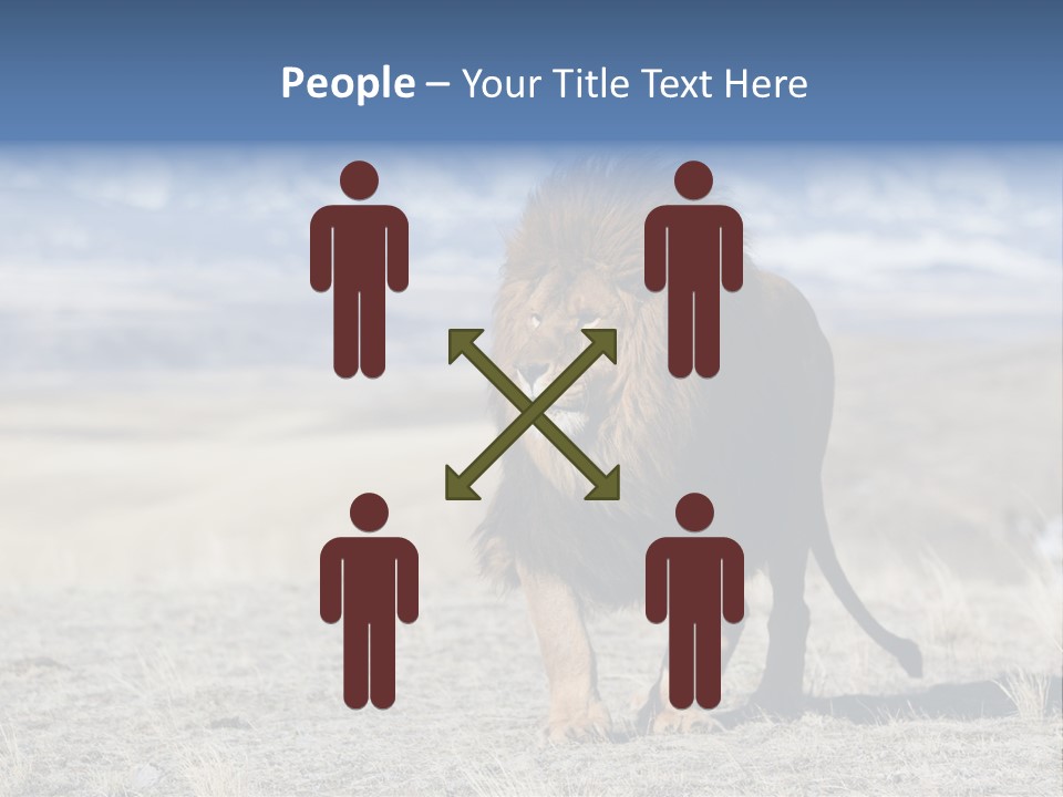 Lion Romans Christians PowerPoint Template