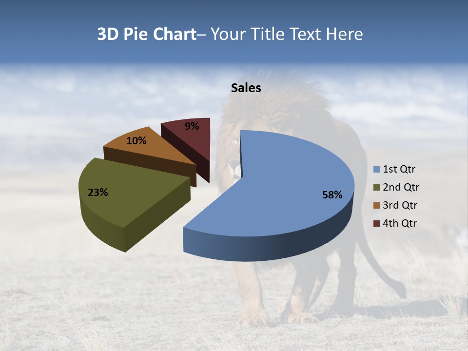 Lion Romans Christians PowerPoint Template