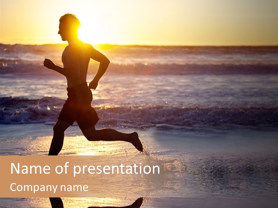 Blue Sunrise Training PowerPoint Template