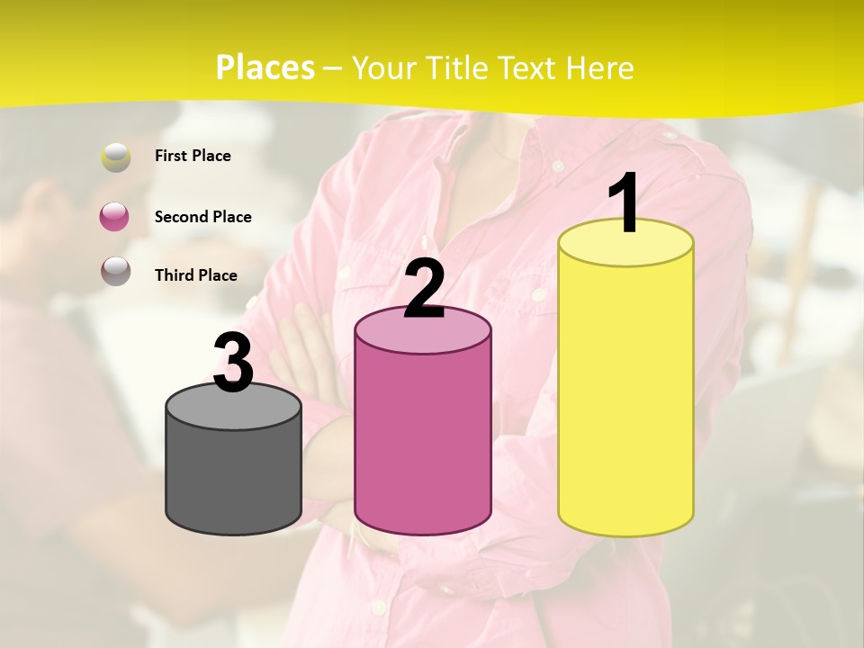 Person Standing Staff PowerPoint Template
