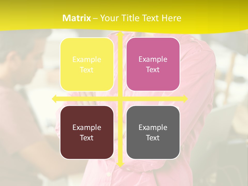 Person Standing Staff PowerPoint Template