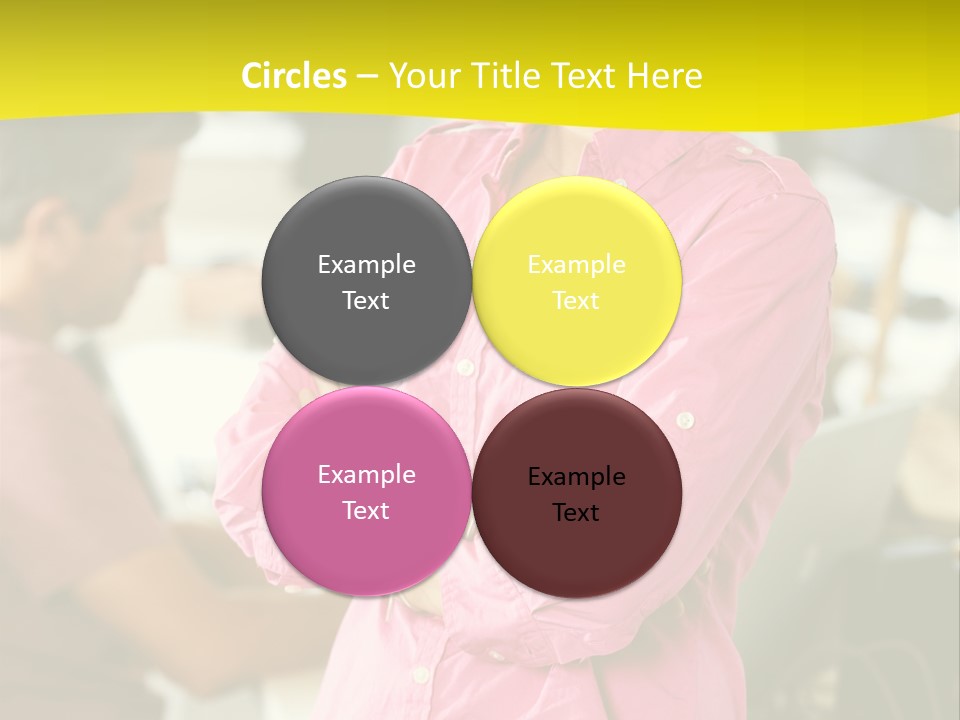 Person Standing Staff PowerPoint Template