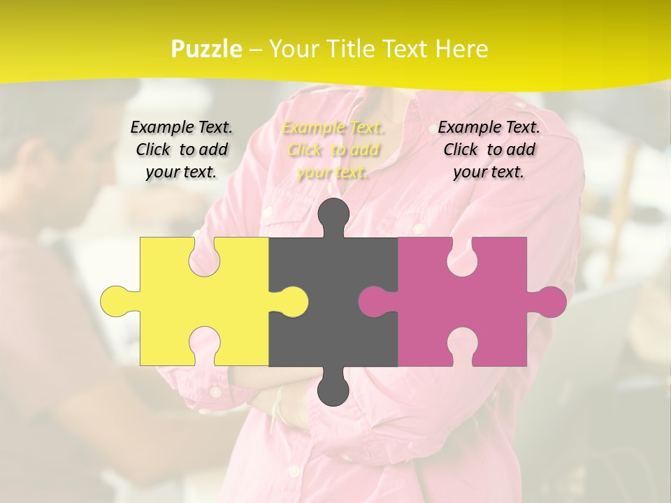 Person Standing Staff PowerPoint Template