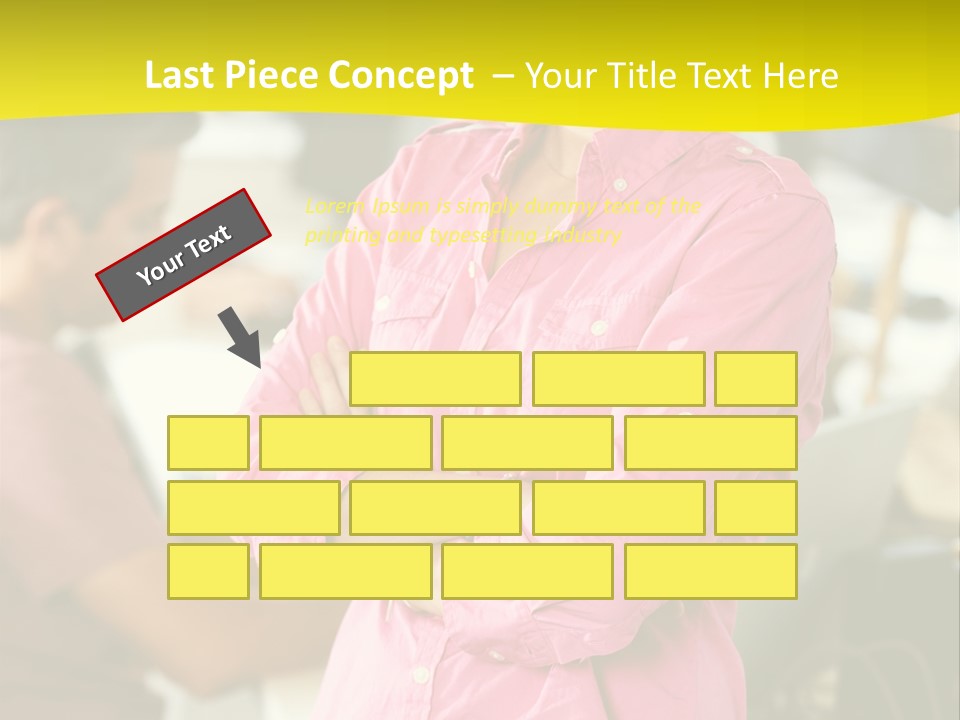 Person Standing Staff PowerPoint Template
