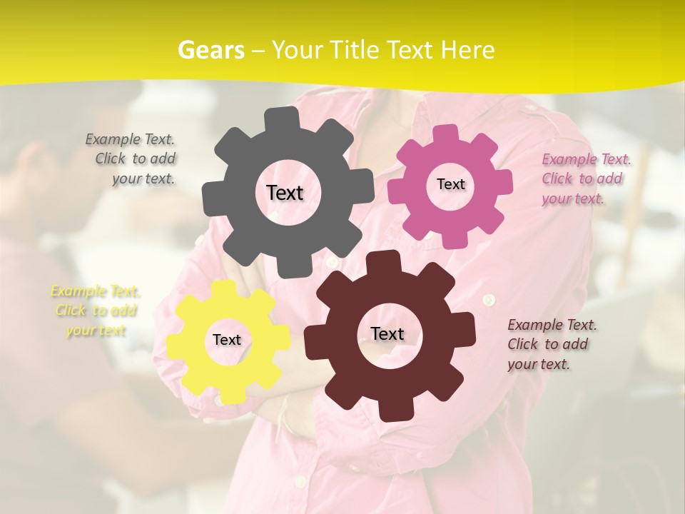 Person Standing Staff PowerPoint Template