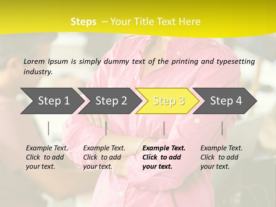 Person Standing Staff PowerPoint Template