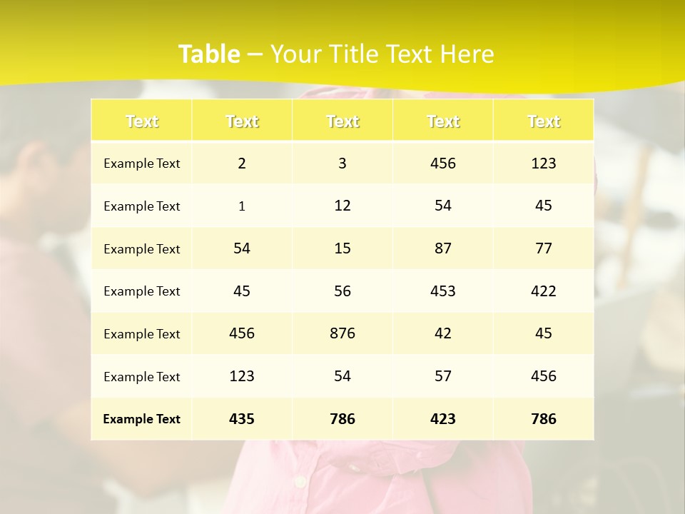 Person Standing Staff PowerPoint Template