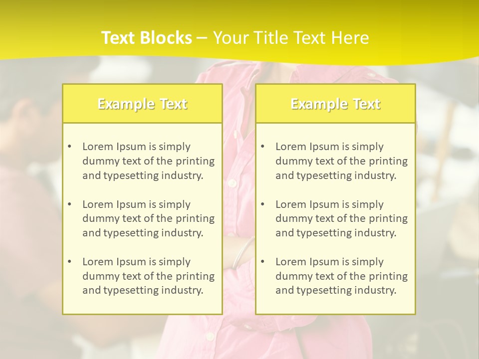 Person Standing Staff PowerPoint Template