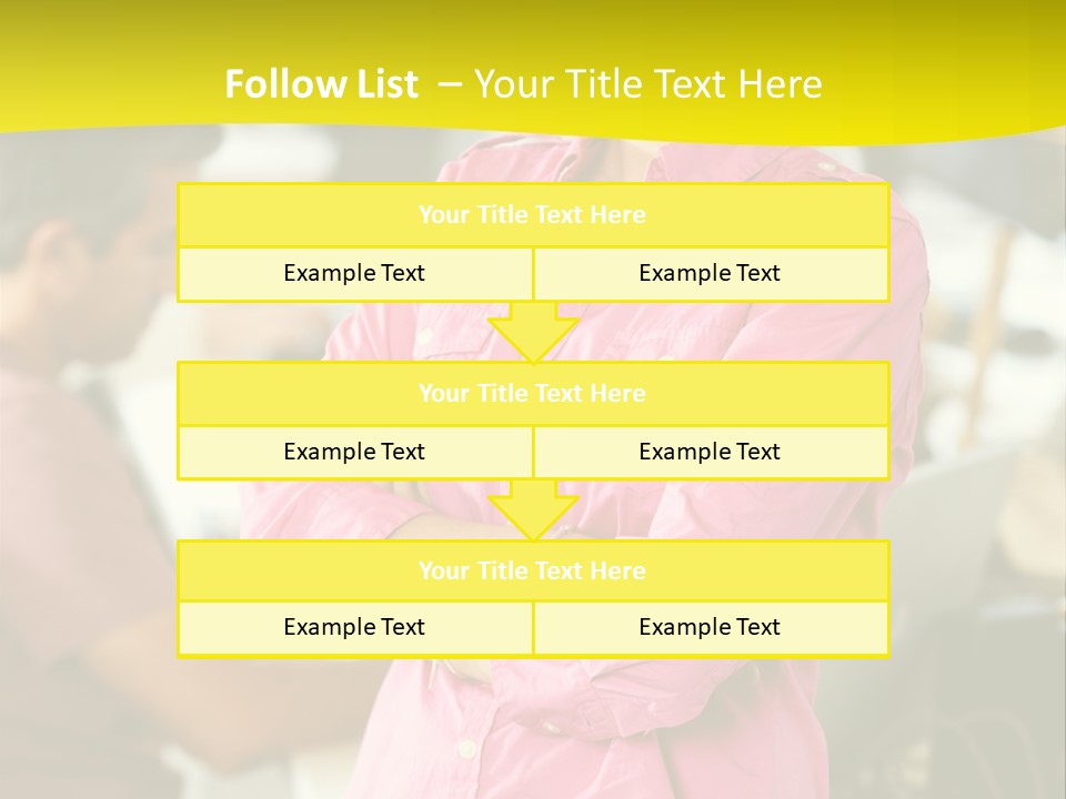 Person Standing Staff PowerPoint Template