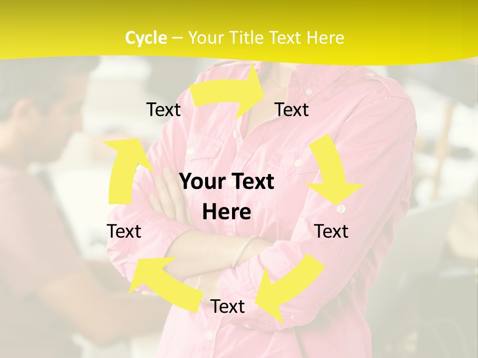 Person Standing Staff PowerPoint Template
