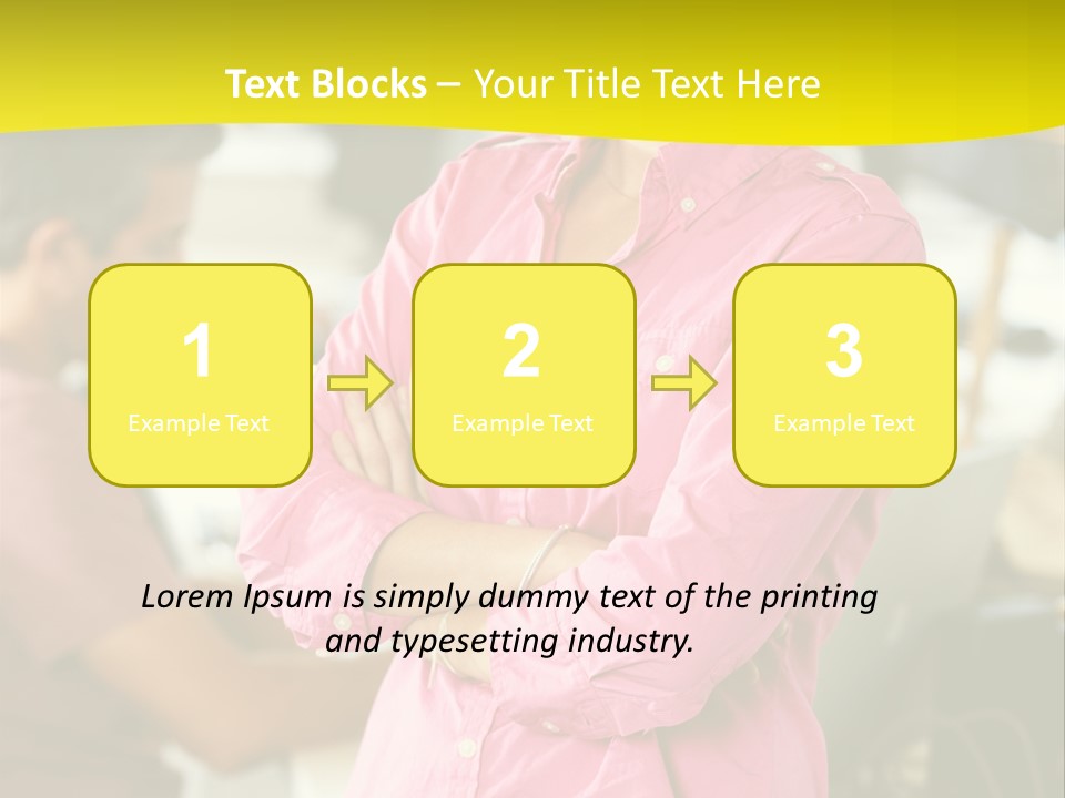 Person Standing Staff PowerPoint Template