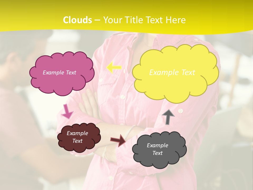 Person Standing Staff PowerPoint Template