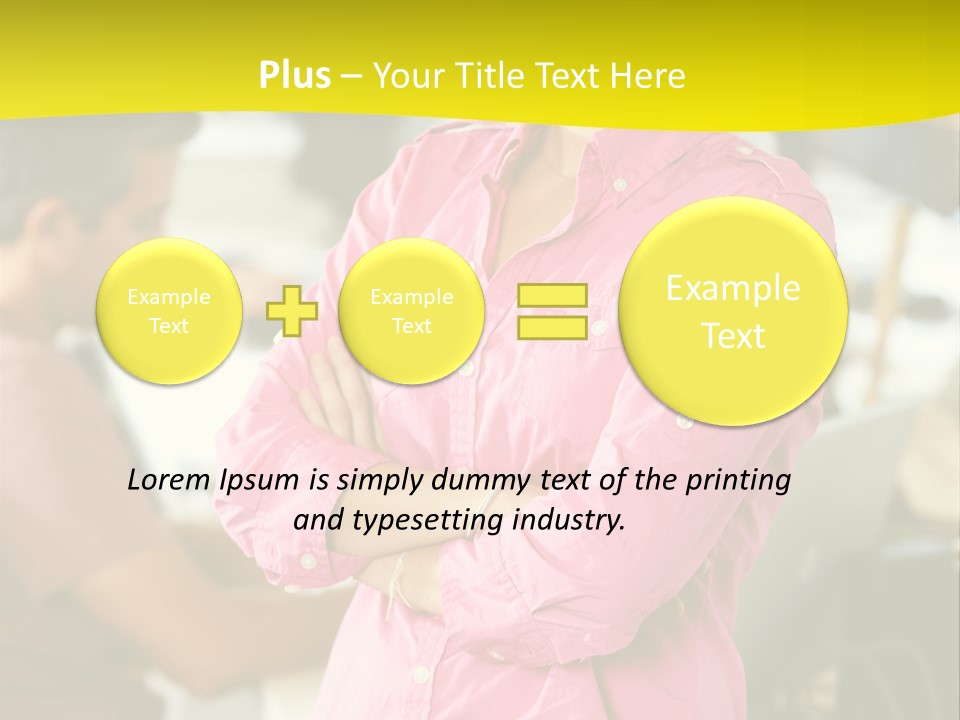 Person Standing Staff PowerPoint Template