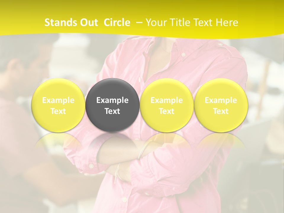 Person Standing Staff PowerPoint Template