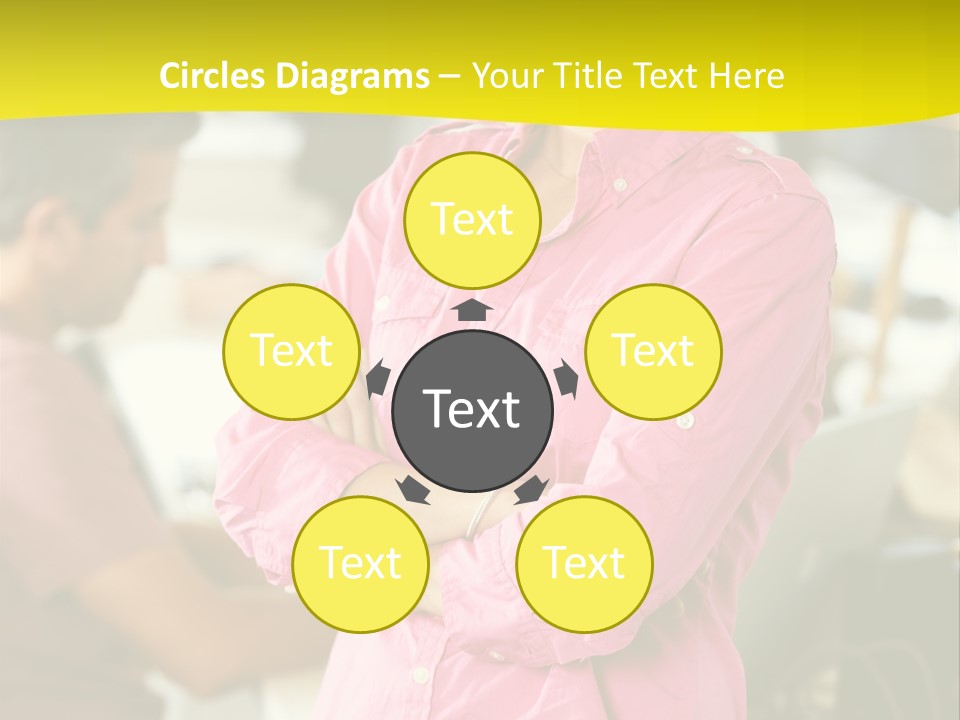 Person Standing Staff PowerPoint Template