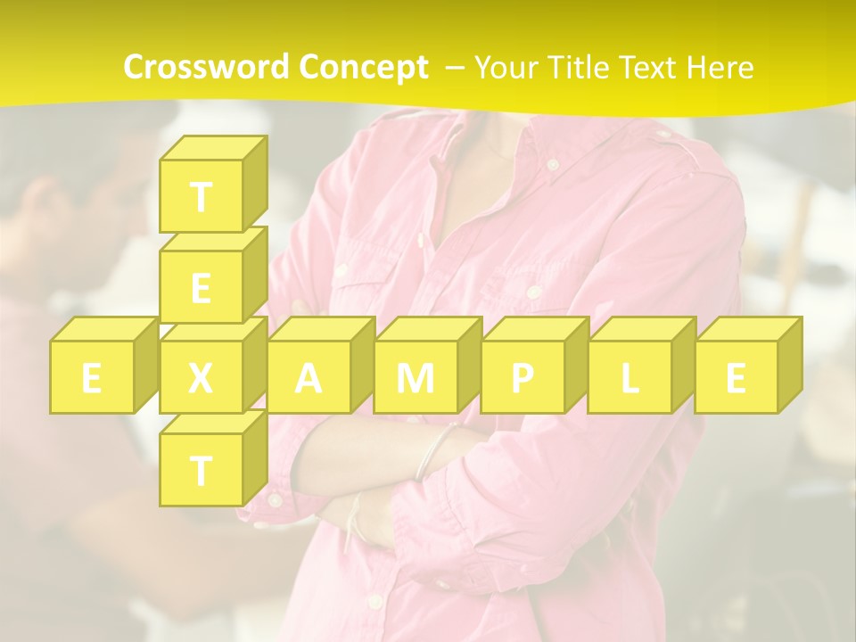 Person Standing Staff PowerPoint Template