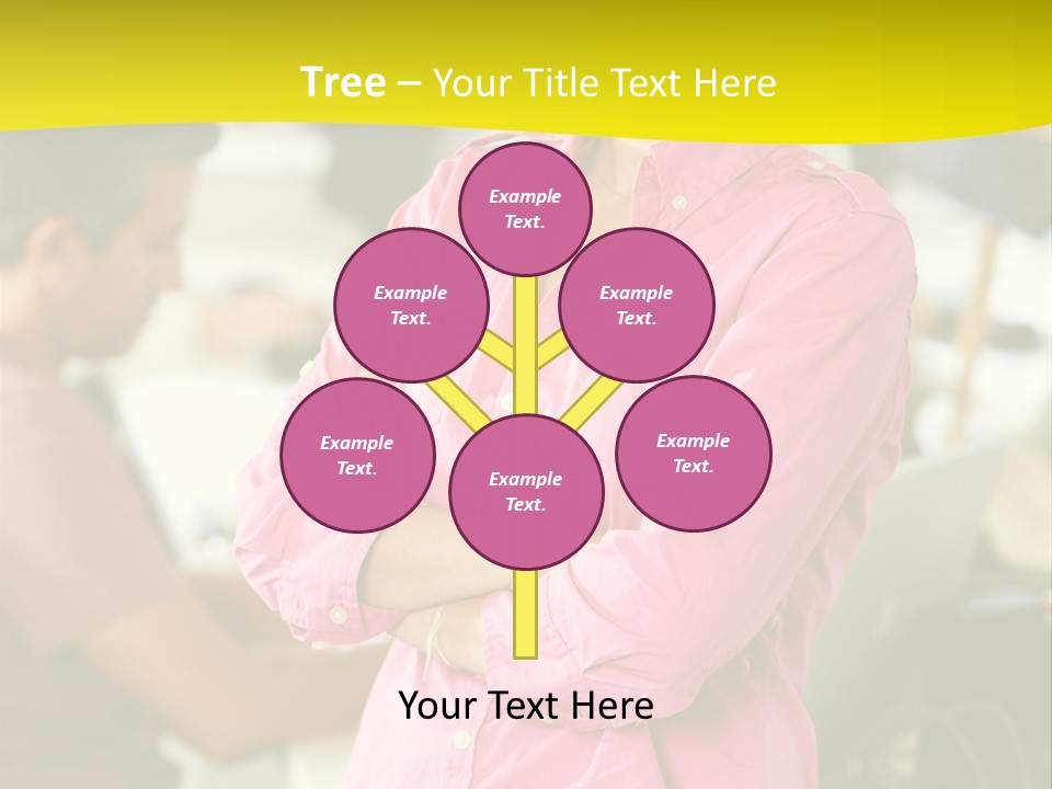 Person Standing Staff PowerPoint Template