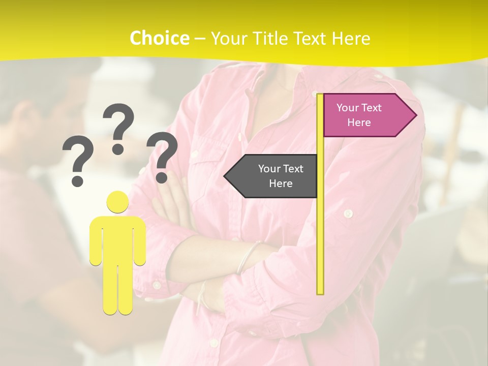 Person Standing Staff PowerPoint Template