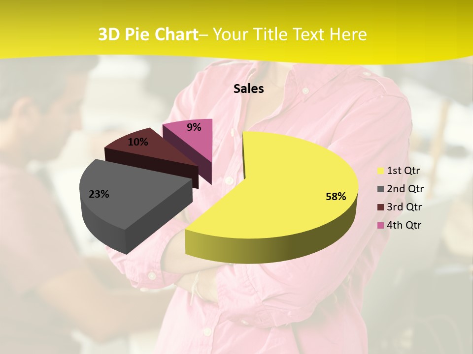 Person Standing Staff PowerPoint Template