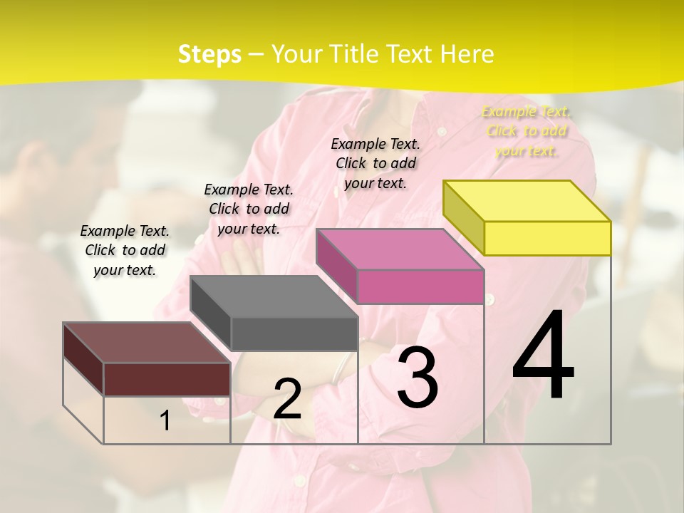 Person Standing Staff PowerPoint Template