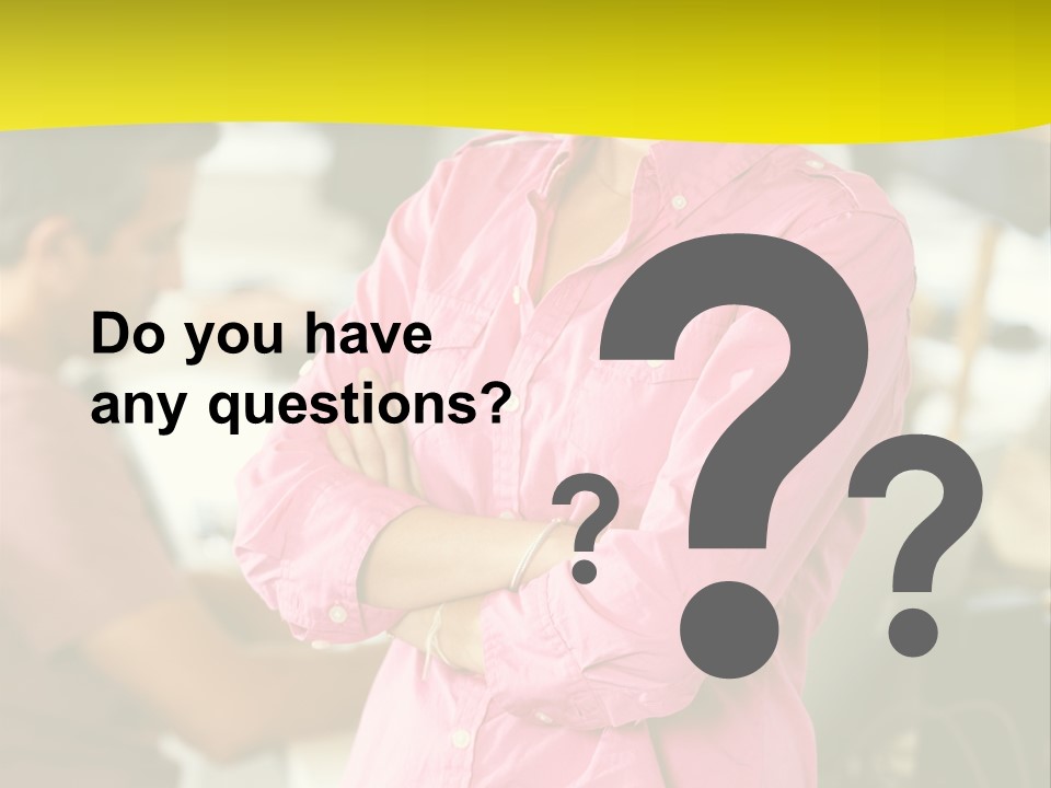 Person Standing Staff PowerPoint Template