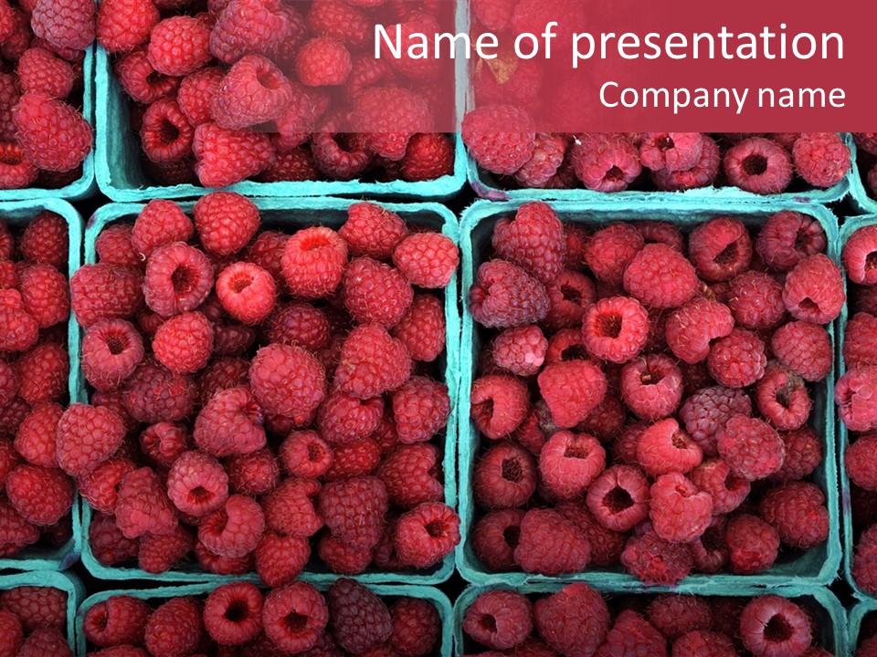 Bunch Fresh Dessert PowerPoint Template