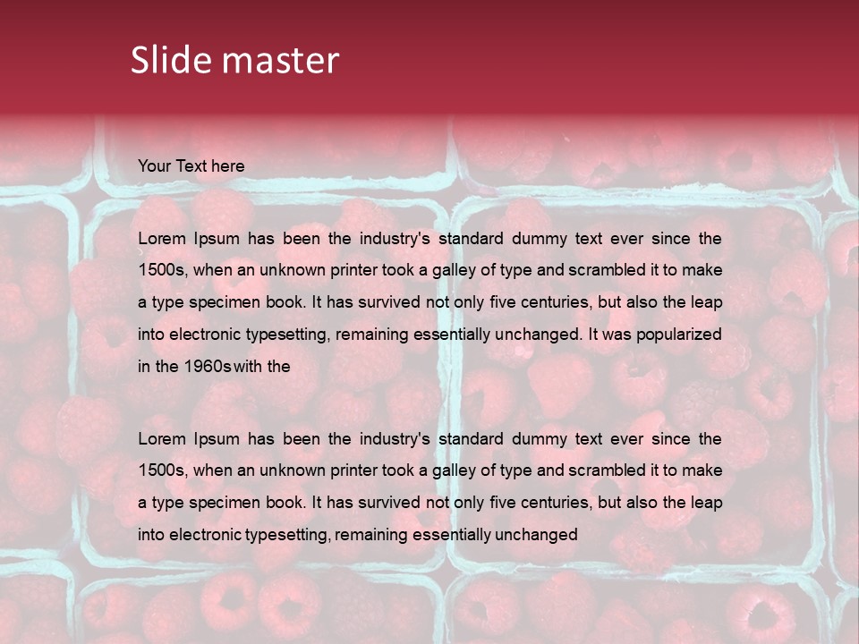 Bunch Fresh Dessert PowerPoint Template