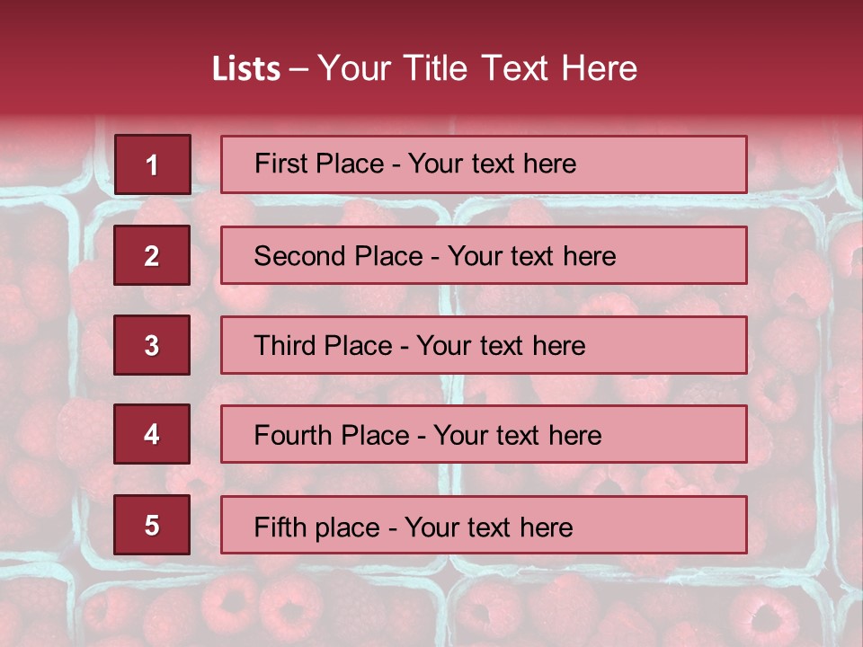 Bunch Fresh Dessert PowerPoint Template