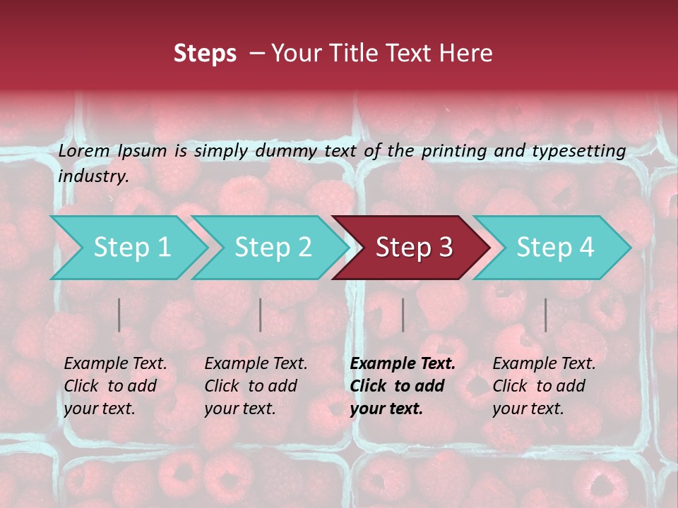 Bunch Fresh Dessert PowerPoint Template