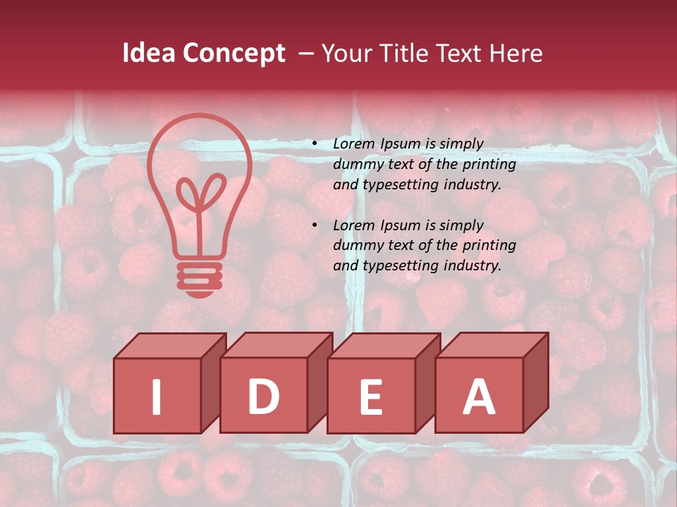 Bunch Fresh Dessert PowerPoint Template