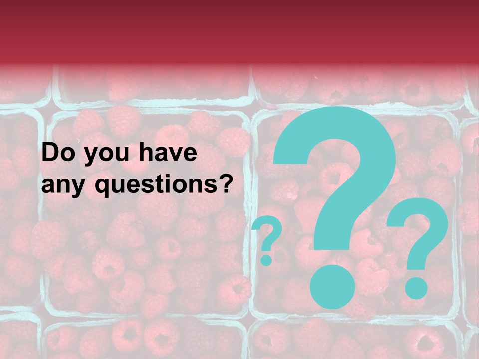 Bunch Fresh Dessert PowerPoint Template