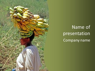 Banana Woman Dirt PowerPoint Template