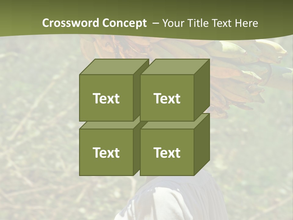 Banana Woman Dirt PowerPoint Template