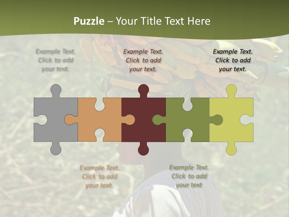 Banana Woman Dirt PowerPoint Template