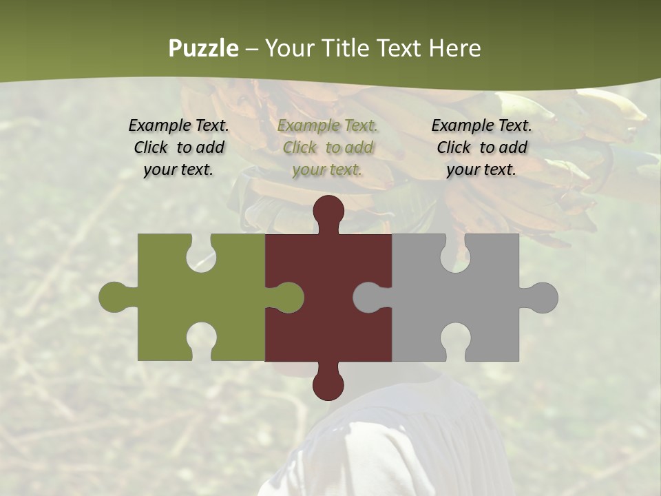 Banana Woman Dirt PowerPoint Template