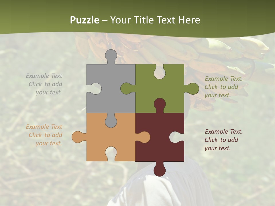 Banana Woman Dirt PowerPoint Template