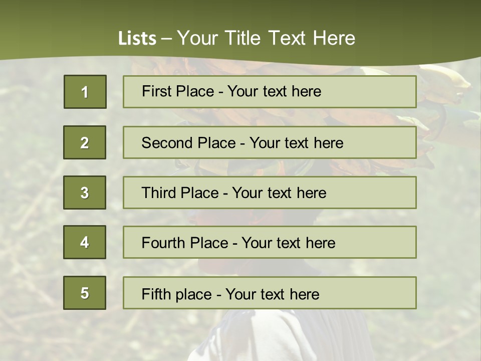 Banana Woman Dirt PowerPoint Template