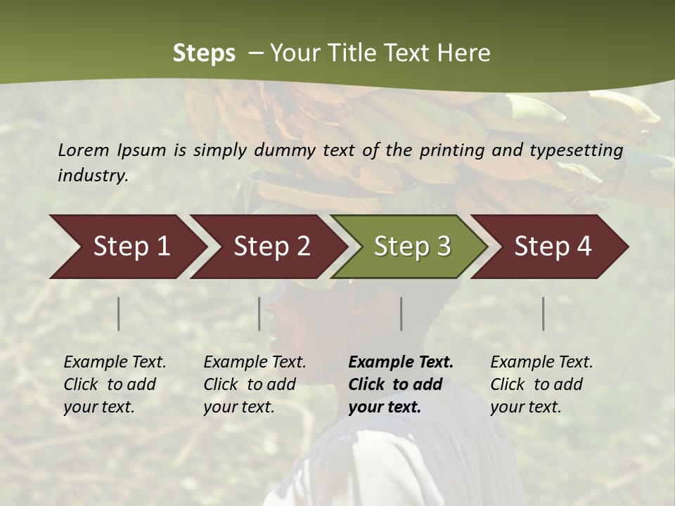 Banana Woman Dirt PowerPoint Template