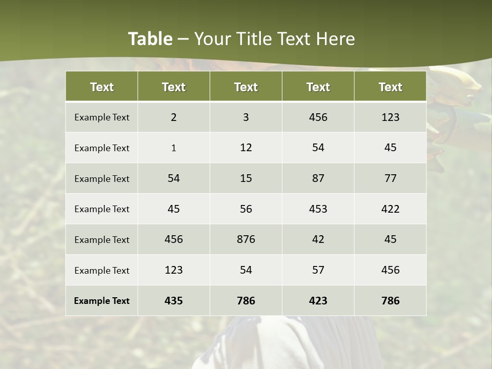 Banana Woman Dirt PowerPoint Template