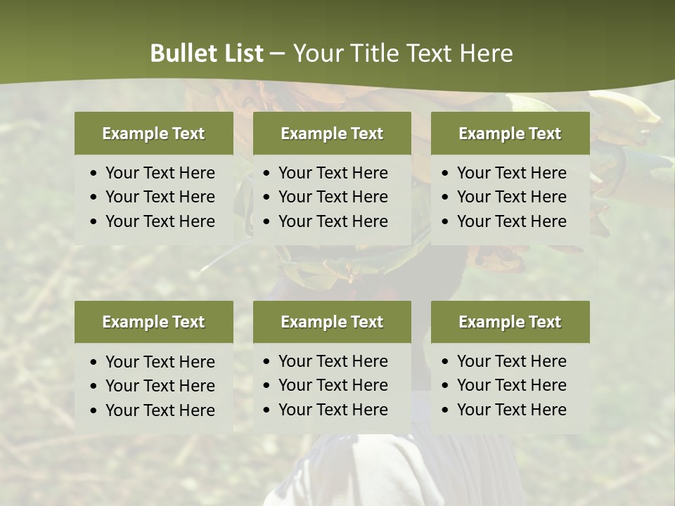 Banana Woman Dirt PowerPoint Template